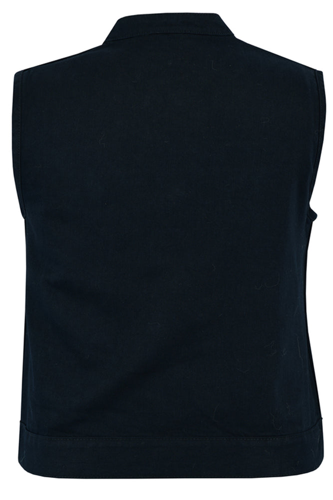 DM Women's Advance Black Construction Denim Vest